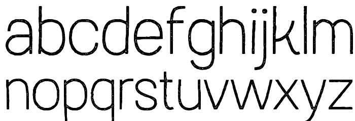 Austral Sans Stamp Thin Font LOWERCASE