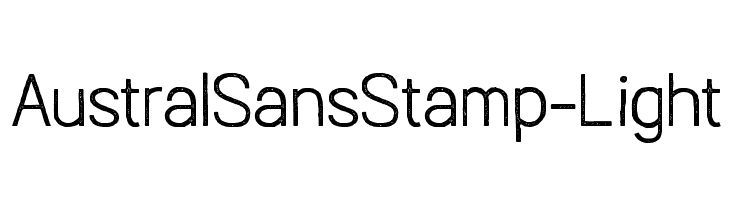 AustralSansStamp-Light Шрифта