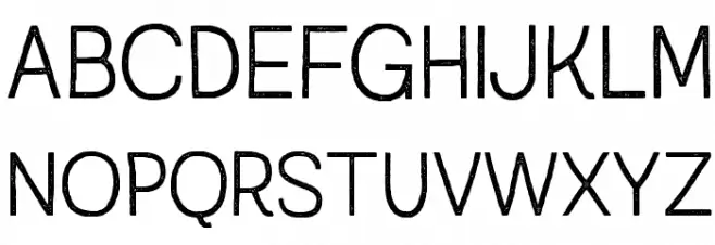 AustralSansStamp-Light 字体 大写