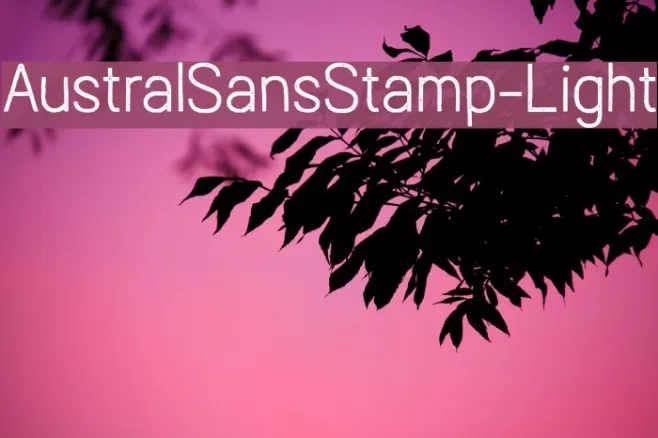AustralSansStamp-Light Example 3