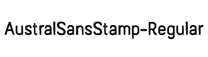 AustralSansStamp-Regular Caratteri