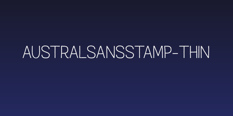 AustralSansStamp-Thin Social Header