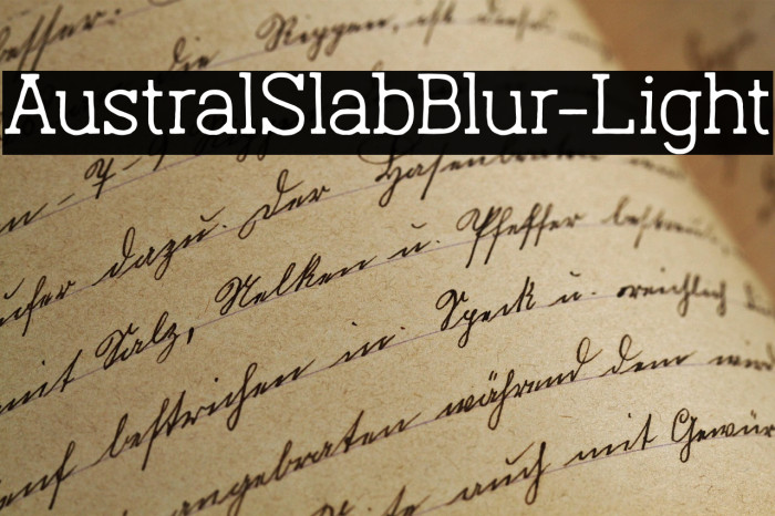 AustralSlabBlur-Light Example 2