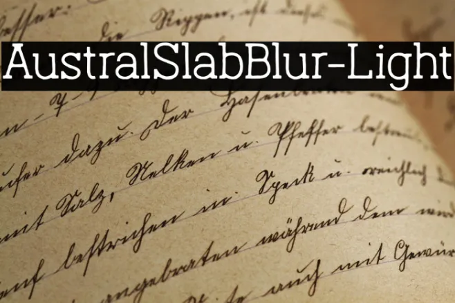 AustralSlabBlur-Light Example 2