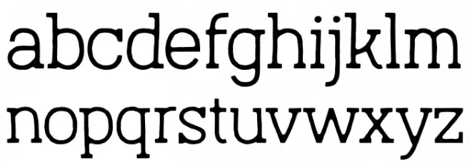 AustralSlabBlur-Light Font Litere mici