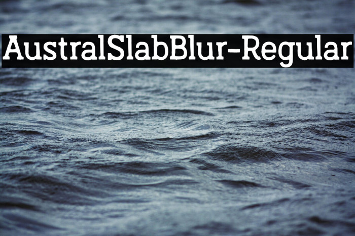 AustralSlabBlur-Regular Example 3