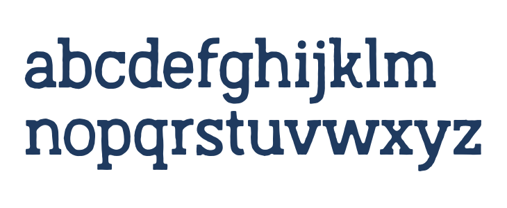 AustralSlabBlur-Regular Lowercase