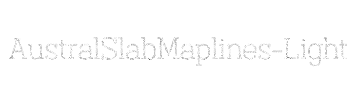 AustralSlabMaplines-Light  Frei Schriftart Herunterladen