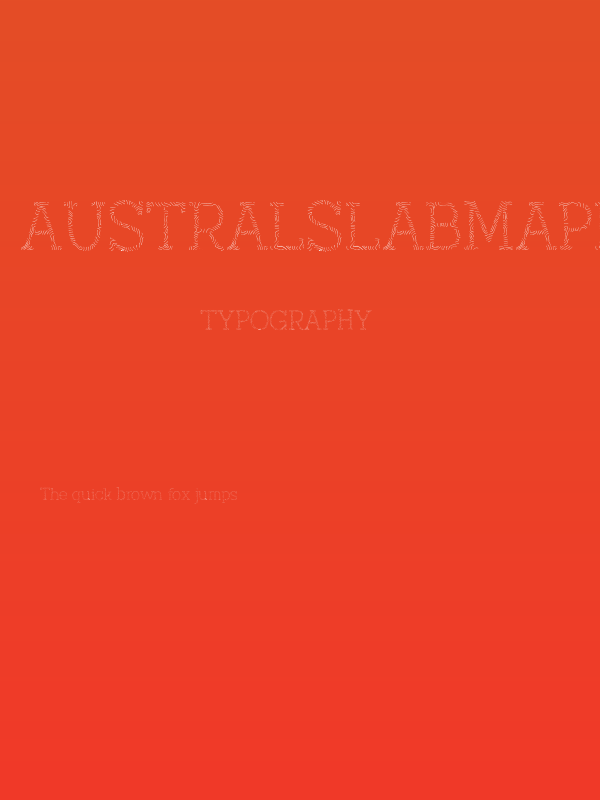 AustralSlabMaplines-Light Poster