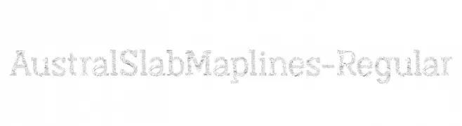 AustralSlabMaplines-Regular  font caratteri gratis