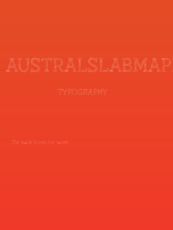 AustralSlabMaplines-Regular Poster