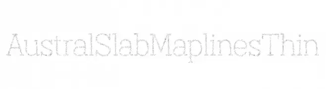 AustralSlabMaplinesThin  font caratteri gratis
