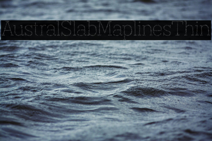 AustralSlabMaplinesThin Example 1