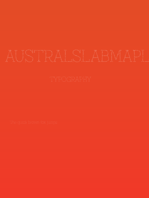 AustralSlabMaplinesThin Poster