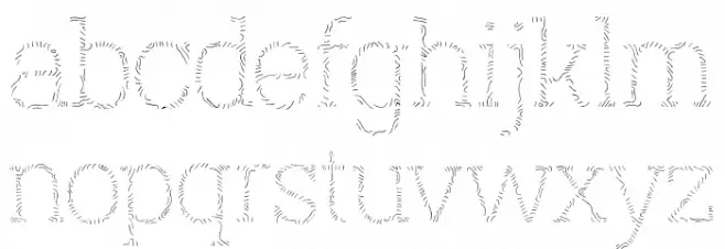 AustralSlabMaplinesThin 字体 小写