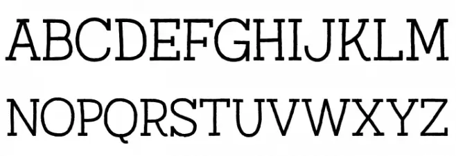 AustralSlabRough-Light 字体 大写