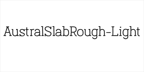 AustralSlabRough-Light Logo