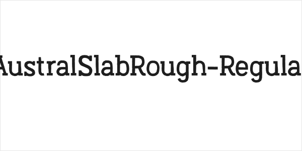 AustralSlabRough-Regular Logo