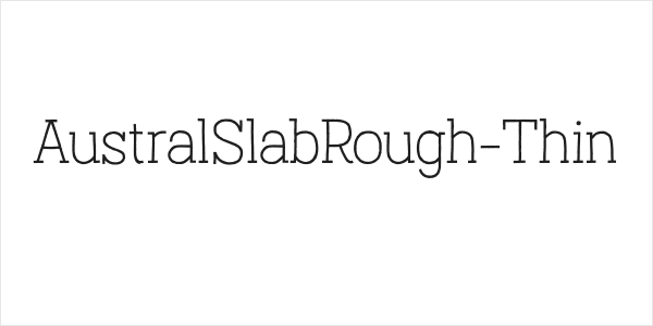 AustralSlabRough-Thin Logo