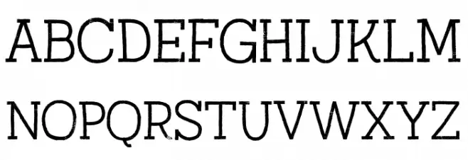 AustralSlabRust-Light 字体 大写