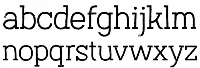 AustralSlabRust-Light Polices MINUSCULES