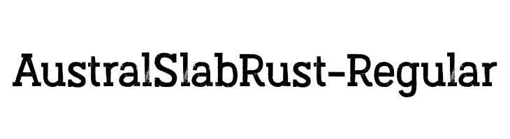 AustralSlabRust-Regular  Descarca Fonturi Gratis