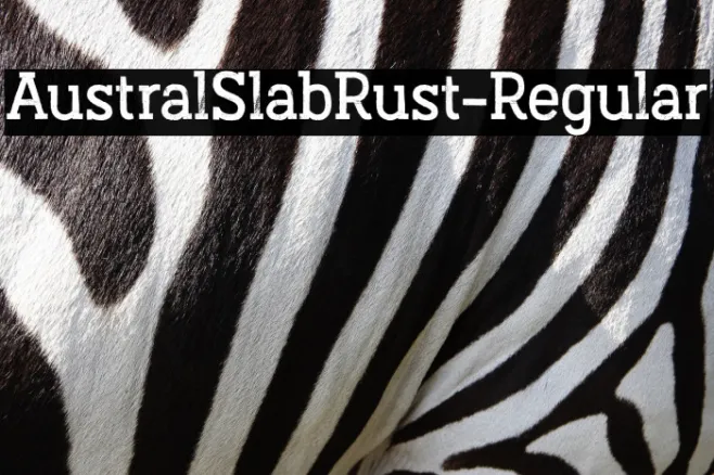 AustralSlabRust-Regular Example 1