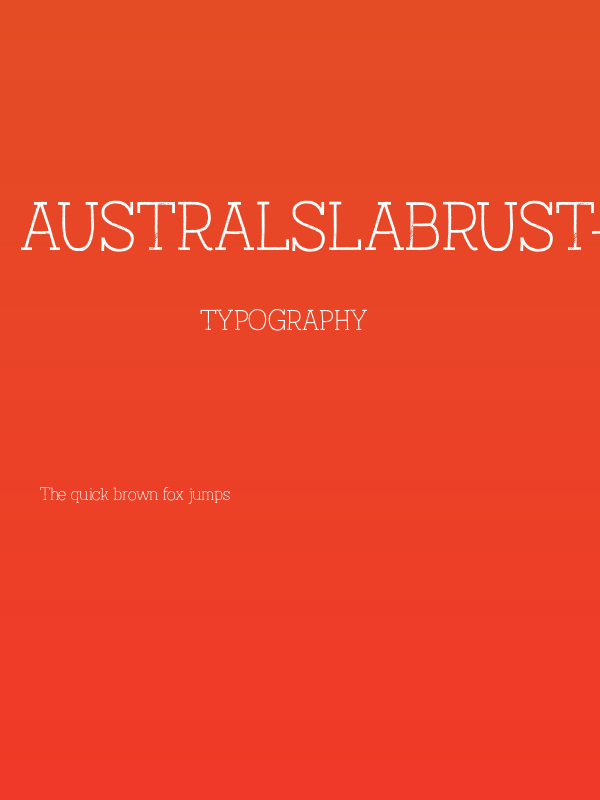 AustralSlabRust-Thin Poster