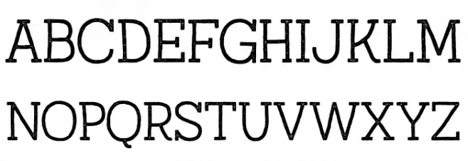 AustralSlabStamp-Light Fonte MAIÚSCULAS