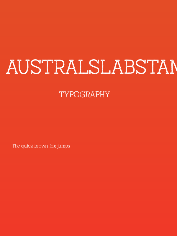 AustralSlabStamp-Light Poster