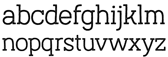 AustralSlabStamp-Light Font LOWERCASE