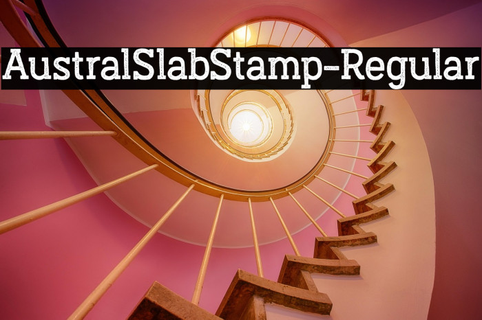 AustralSlabStamp-Regular Example 1