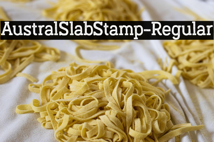 AustralSlabStamp-Regular Example 2