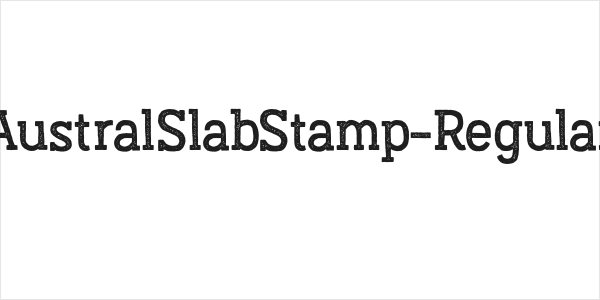 AustralSlabStamp-Regular Logo