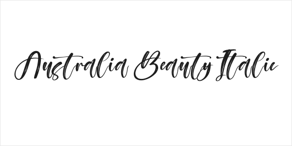 Australia Beauty Italic Logo