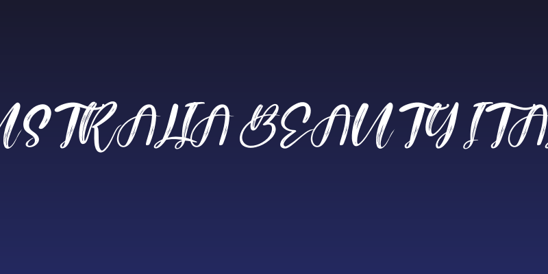 Australia Beauty Italic Social Header
