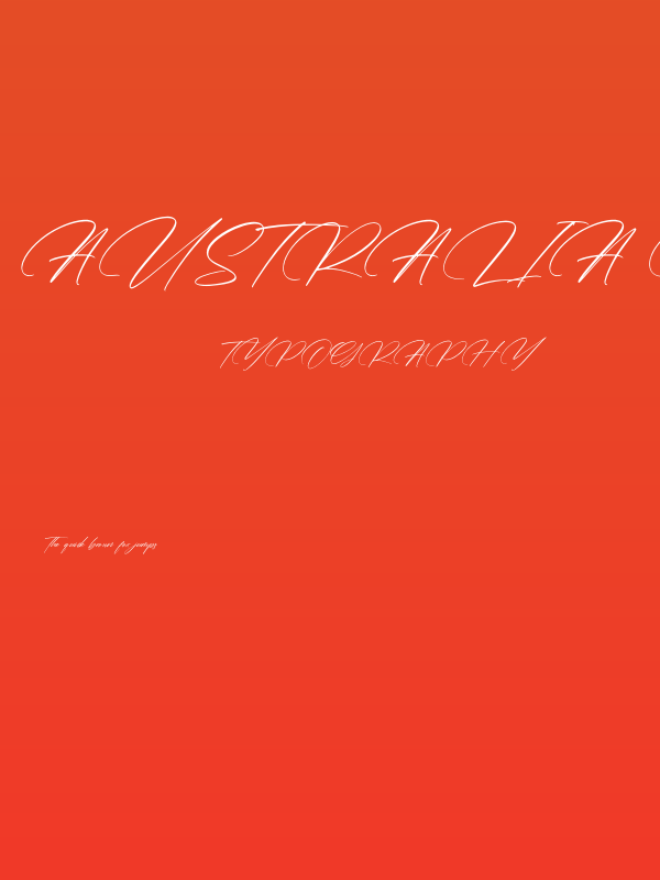 Australia Belmonte Poster