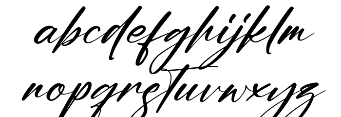 Australia Custom Italic Font LOWERCASE
