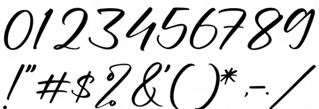 Australia Custom Font OTHER CHARS