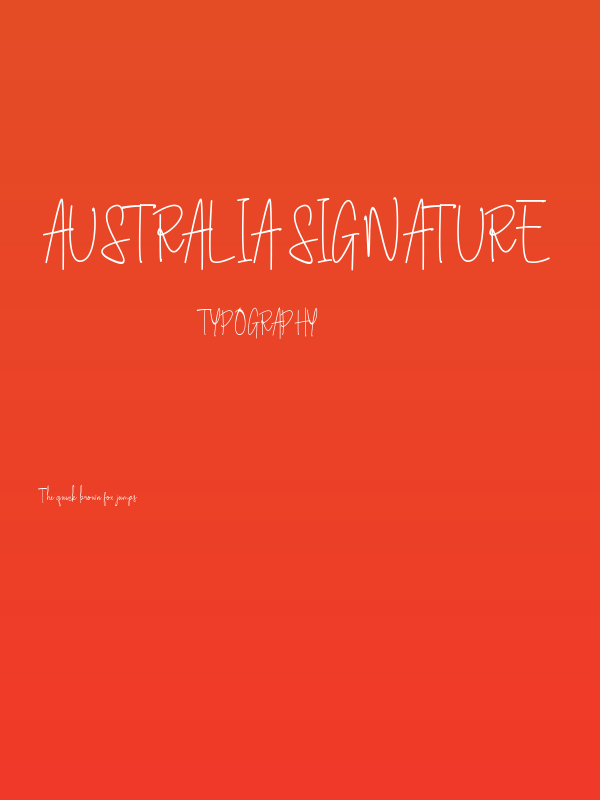 Australia Signature Poster