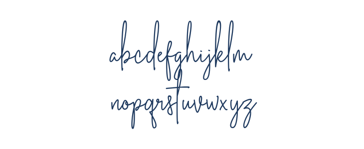 Australia Signature Lowercase