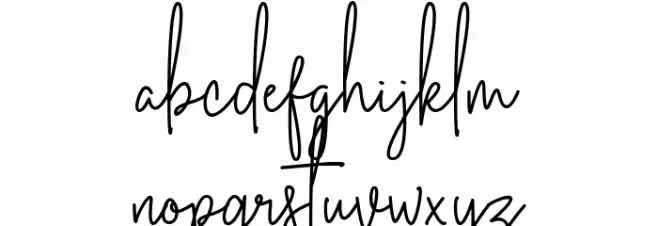 Australia Signature خط أحرف صغيرة