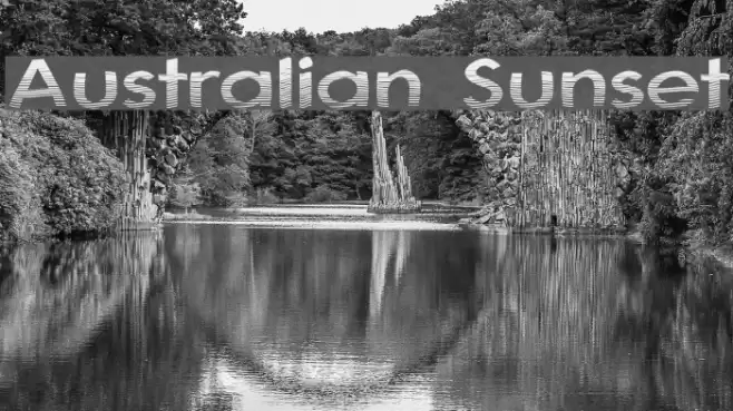 Australian Sunset Font examples