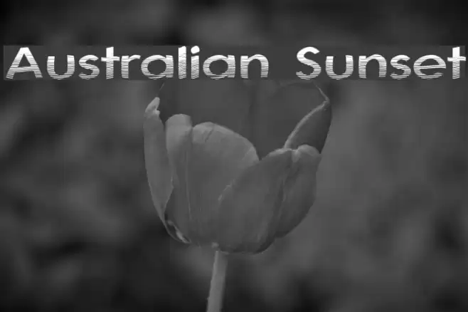 Australian Sunset Font examples
