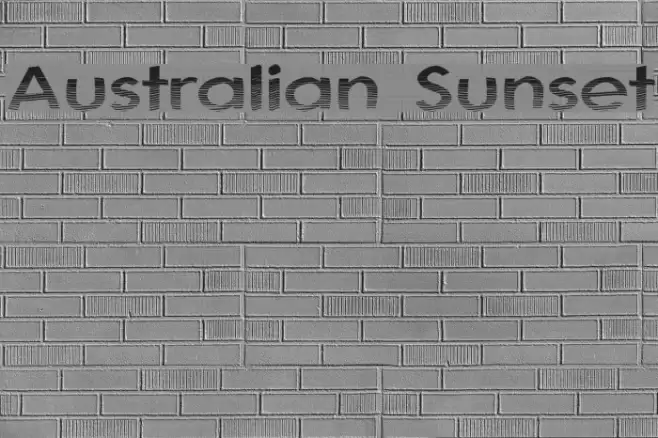 Australian Sunset Font examples