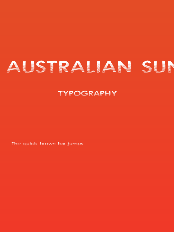 Australian Sunset Poster