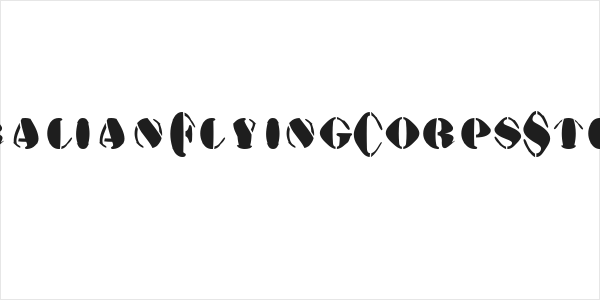 AustralianFlyingCorpsStencilA Logo