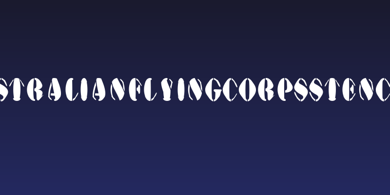AustralianFlyingCorpsStencilA Social Header