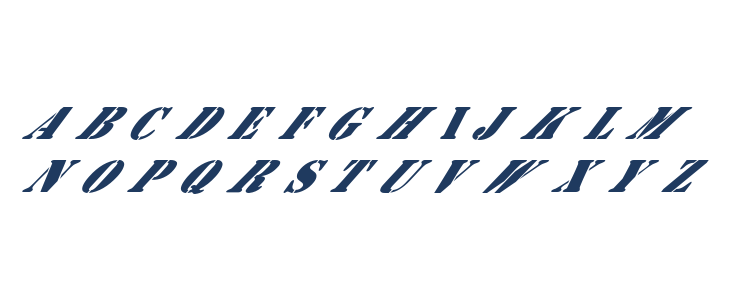 AustralianFlyingCorpsStencilB Lowercase