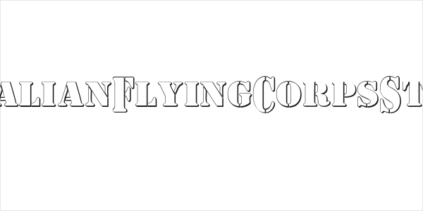 AustralianFlyingCorpsStencilC Logo